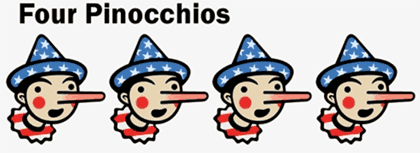 Four Pinocchios