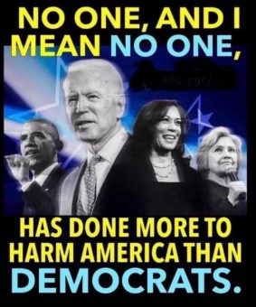 No one has done more harm to America than liberal democrats